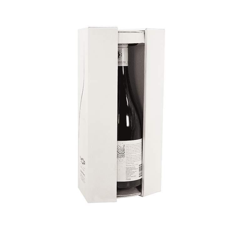 High-end White PU Leather Whisky Wine Packaging Box