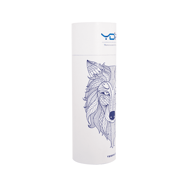 Custom logo whiskey bottle tubes paper corrugated paper wine box