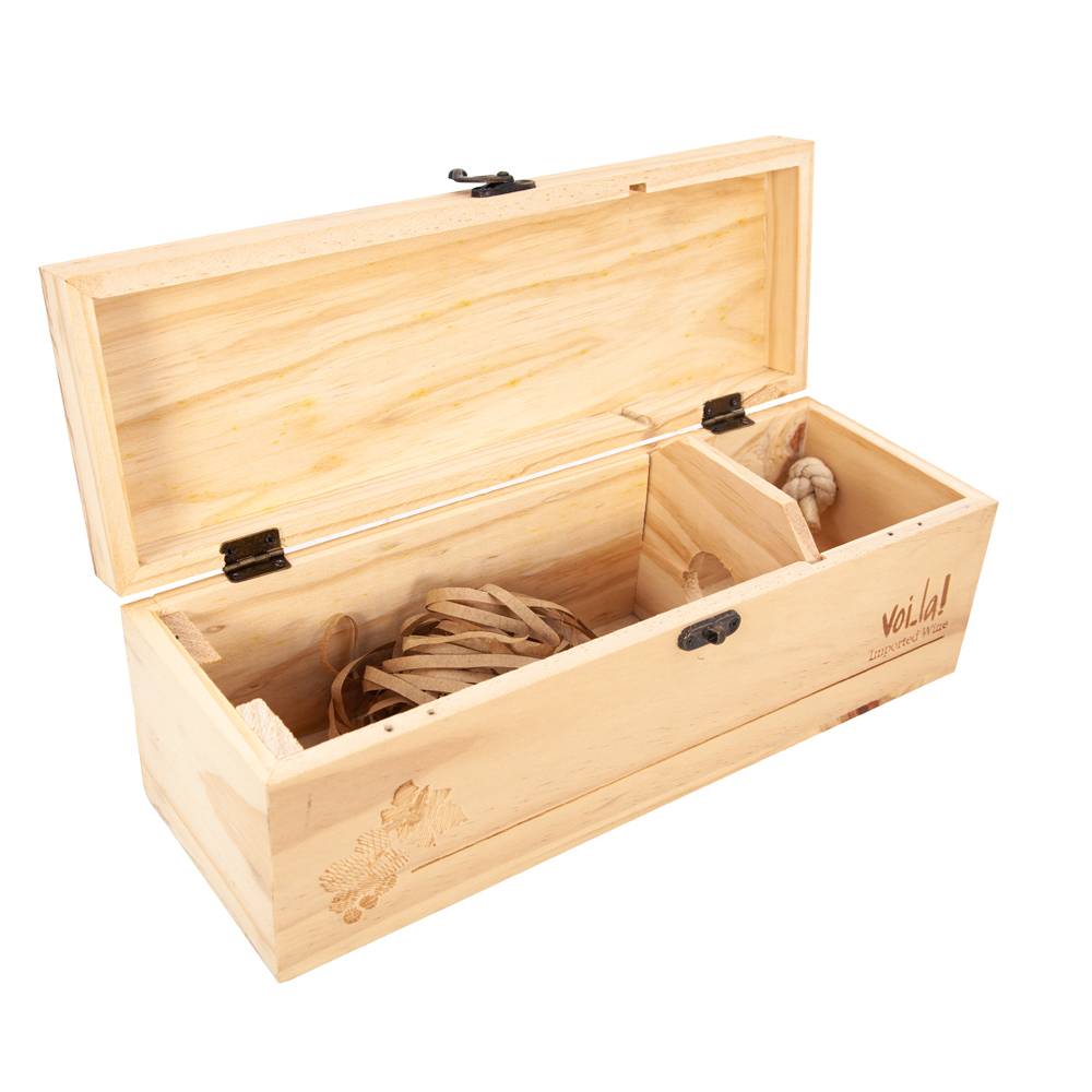 Cheap custom spirits and drinks pine wooden unfinished wine box