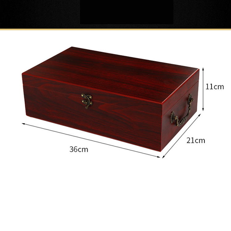 Custom cheap red lequor single wooden wine bottles box
