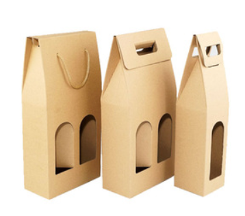 Custom boxes holder biodegradable cheap wine bottle shipping box