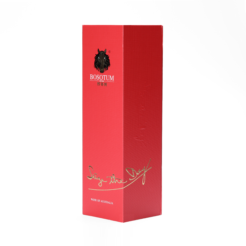 Luxury wine bottle square box magnetic cardboard customized wine gift box