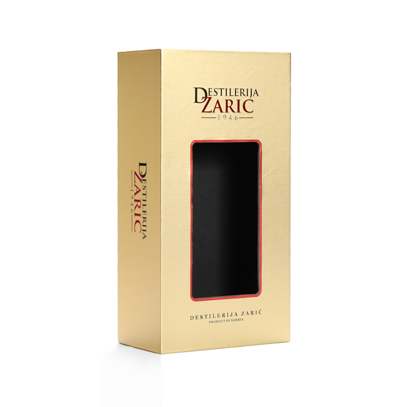 Luxury whisky red wine folding flat gift packaging window cardboard wine box