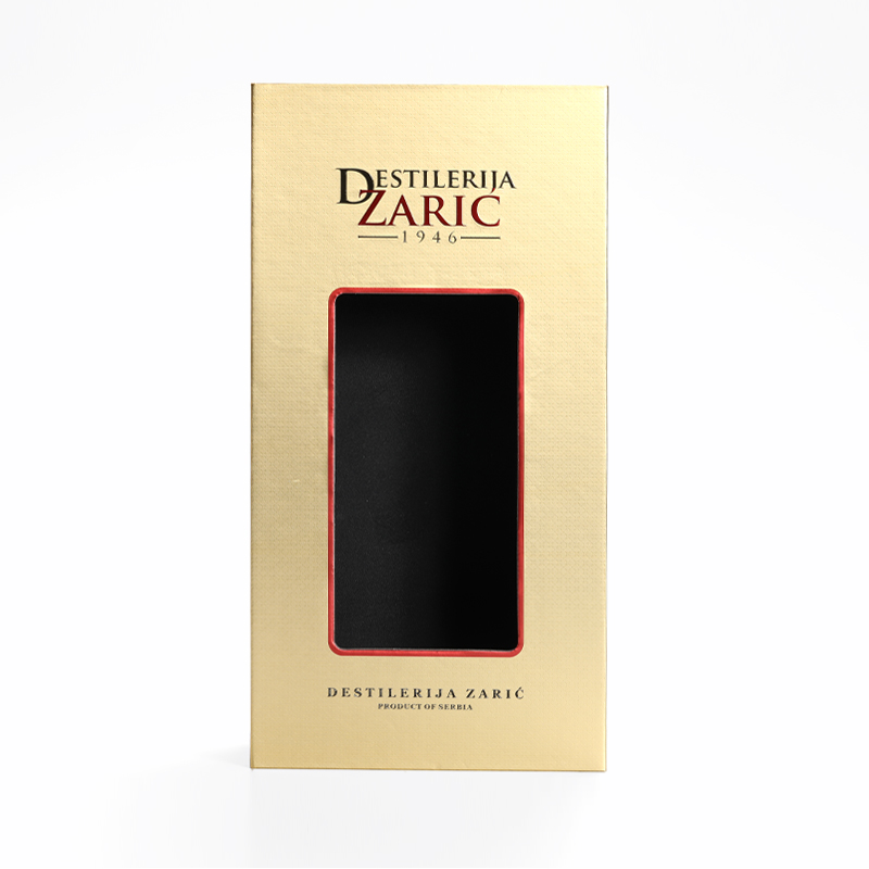 Luxury whisky red wine folding flat gift packaging window cardboard wine box 