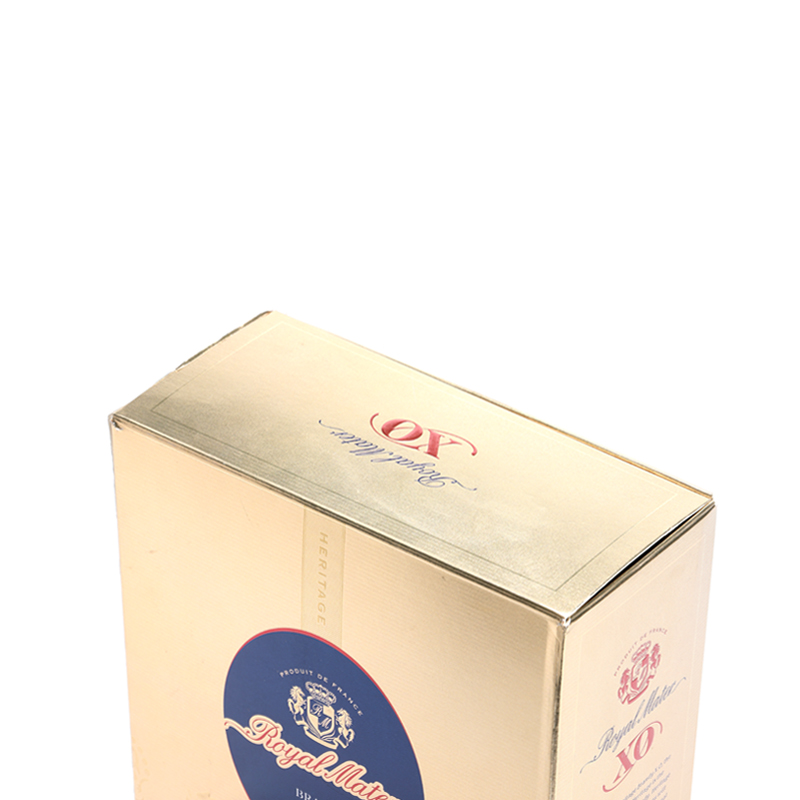 Wholesale XO whisky 1 liter bottle packaging gift  metallic paper box